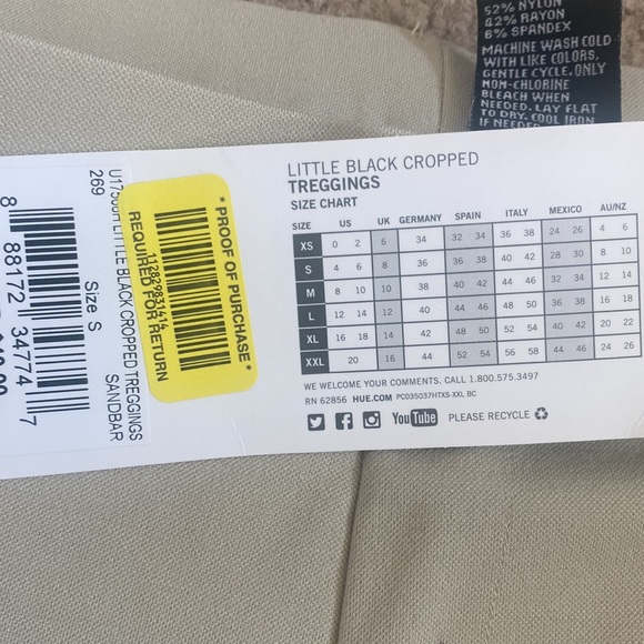 Hue tan cropped Treggings - Picture 5 of 6